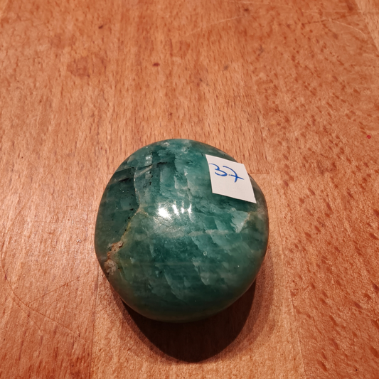 Aquamarijn knuffelsteen 4x3