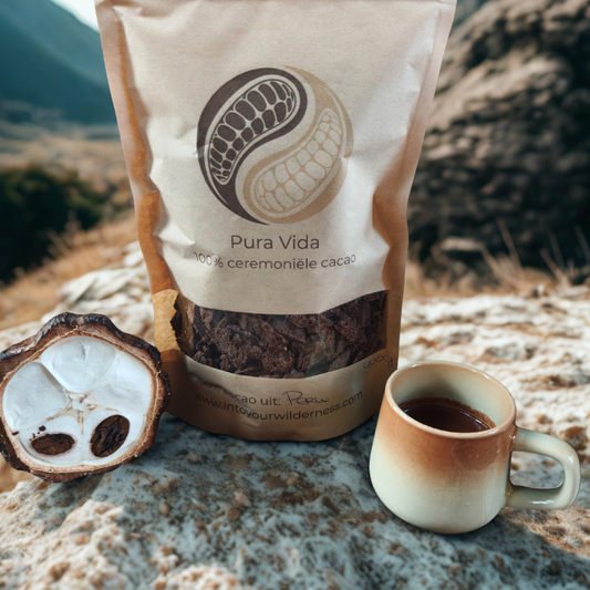 100% Ceremoniële Cacao Handgemaakt uit Peru - 400g